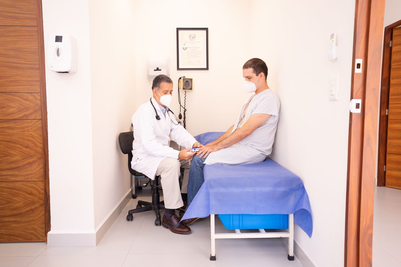 A doctor with a patient